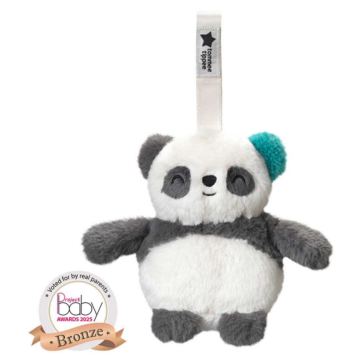 Tommee Tippee Pip The Panda Mini Travel Sleep Aid With Crysensor, 6 Soothing Sounds, Usb-Rechargeable And Machine Washable