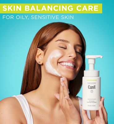 Curel Skin Balancing Care Oil Control Foaming Facial Wash 150ml (6)