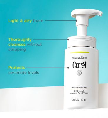 Curel Skin Balancing Care Oil Control Foaming Facial Wash 150ml (7)