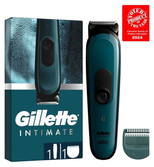 Gillette Intimate Men’s Intimate Trimmer i3, SkinFirst Pubic Hair Trimmer For Men, Waterproof