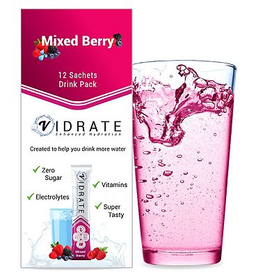 ViDrate Hydration Sachets Mixed Berry - 12 Sachets