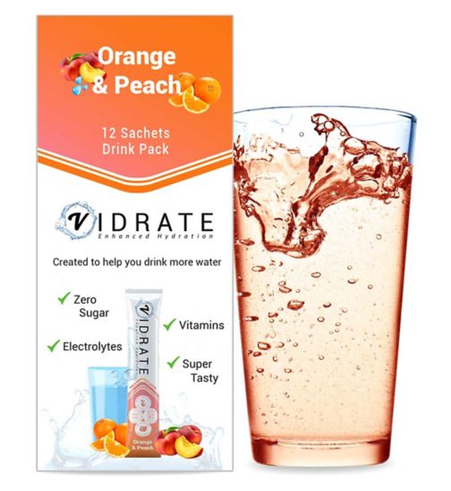 ViDrate Hydration Sachets Orange & Peach - 12 Sachets
