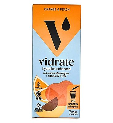 ViDrate Hydration Sachets Orange & Peach - 12 Sachets