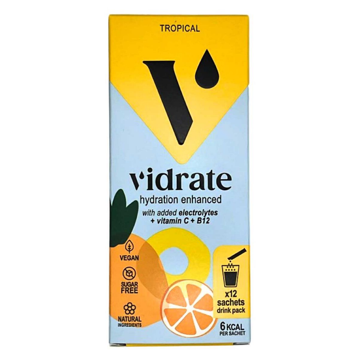 Vidrate Hydration Electrolyte Sachets Tropical - 12