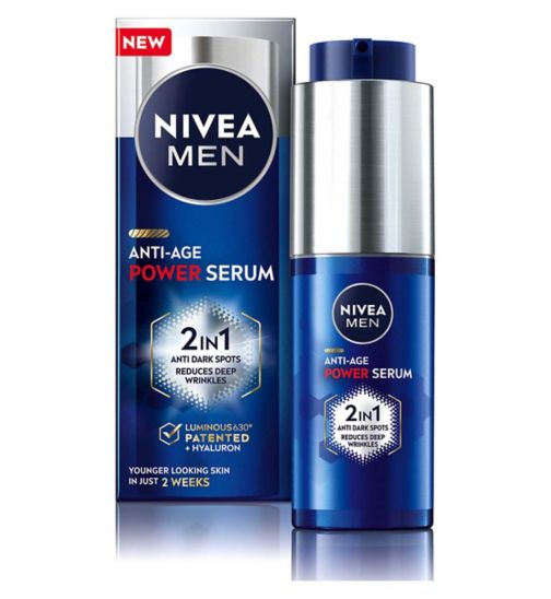 NIVEA MEN 2in1 Anti-Age Power Serum with Luminous630 & Hyaluronic Acid 30ml