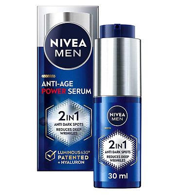 NIVEA MEN 2in1 Anti-Age Power Serum with Luminous630 & Hyaluronic Acid 30ml