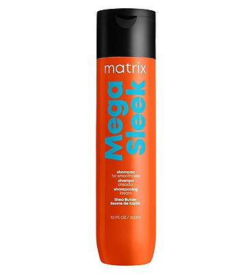 Matrix Mega Sleek Smoothing Shampoo with Shea Butter for Frizzy Hair, 300ml