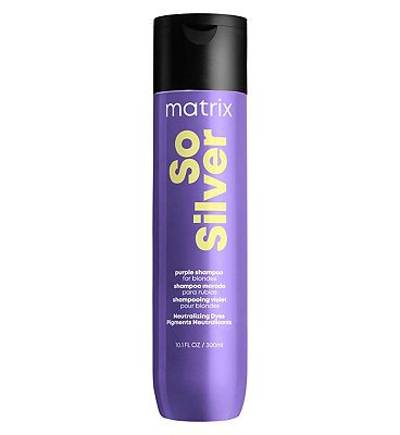 Matrix So Silver Purple Shampoo to brighten Blonde Grey and Silver Hair Total Results 300ml