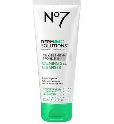 No7 Derm Solutions™ Calming Gel Cleanser Suitable for Normal to Sensitive Skin 200ml