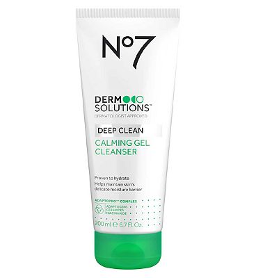 No7 Derm Solutions Calming Gel Cleanser Suitable for Normal to Sensitive Skin 200ml