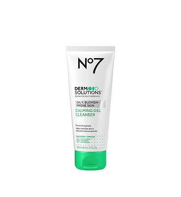 No7 Derm Solutions Calming Gel Cleanser Suitable for Normal to Sensitive Skin 200ml