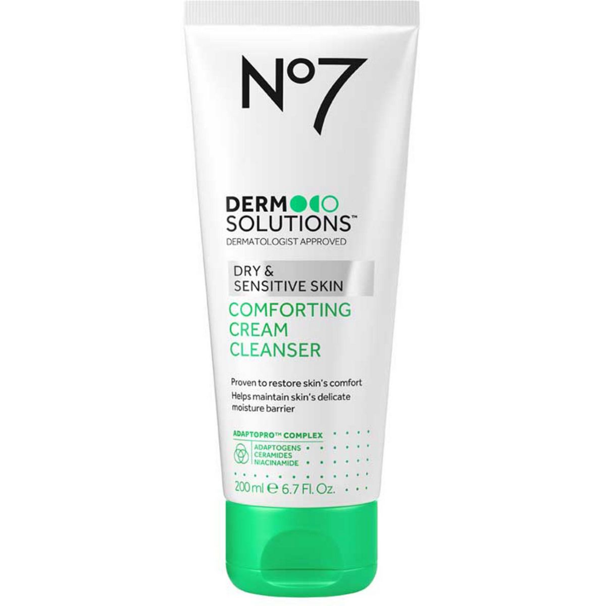 No7 Derm Solutions™ Comforting Cream Cleanser Suitable For Normal To Dry & Sensitive Skin200 ml, 200ml
