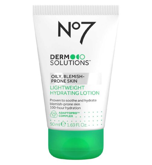 No7 Derm Solutions™ Lightweight Hydrating Lotion Suitable for Normal to Oily, Blemish-Prone Skin 50ml