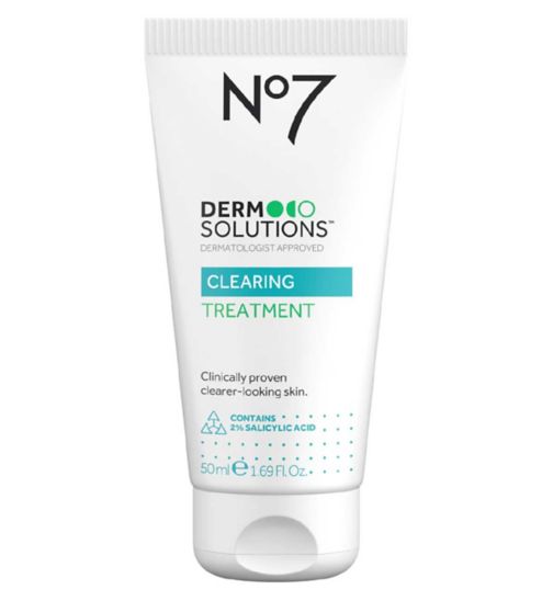 No7 Derm Solutions™ Clearing Treatment Suitable for Normal to Oily, Blemish-Prone Skin with Salicylic Acid 50ml
