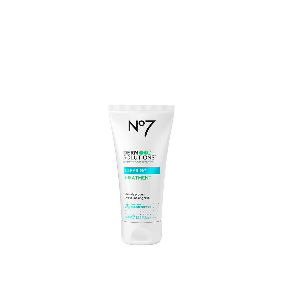 No7 Derm Solutions™ Clearing Treatment Suitable For Normal To Oily, Blemish-Prone Skin With Salicylic Acid 50ml