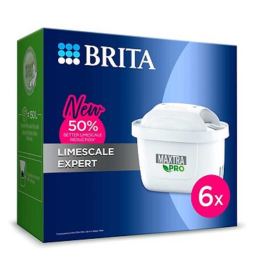 BRITA MAXTRA PRO Limescale Expert Water Filter Cartridge 6 pack - Original BRITA refill for ultimate