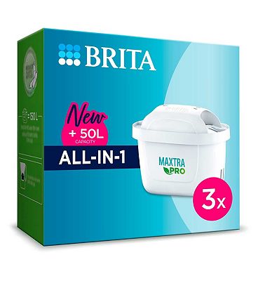 BRITA MAXTRA PRO All-in-1 Water Filter Cartridge (Now Pure Performance) 3 Pack - Original BRITA Refi