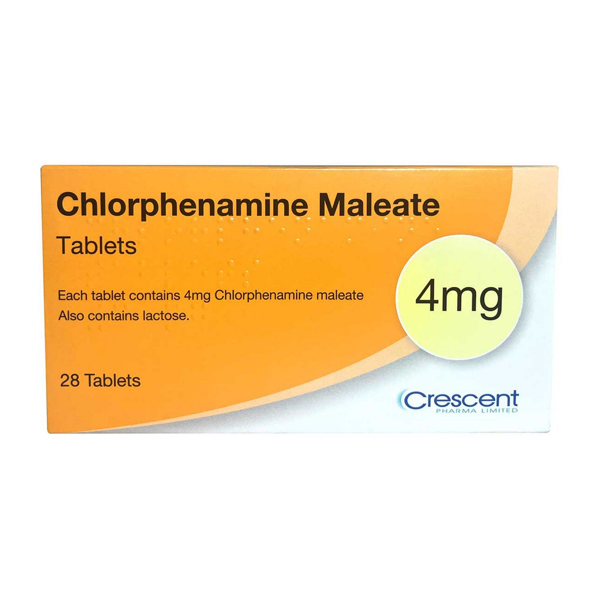 Crescent Chlorphenamine Maleate Tablets 4Mg 28