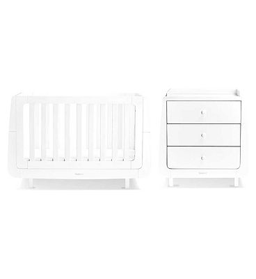 SnuzKot Mode 2 Piece Nursery Furniture Set - White