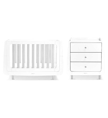 SnuzKot Mode 2 Piece Nursery Furniture Set - Grey