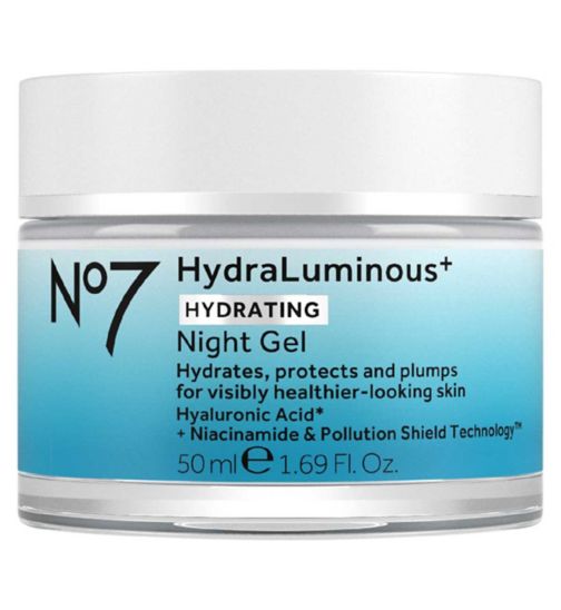 No7 HydraLuminous+ Night Gel 50ml