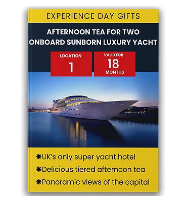 Activity Superstore Afternoon Tea for Two Onboard Sunborn Luxury Yacht Gift Experience