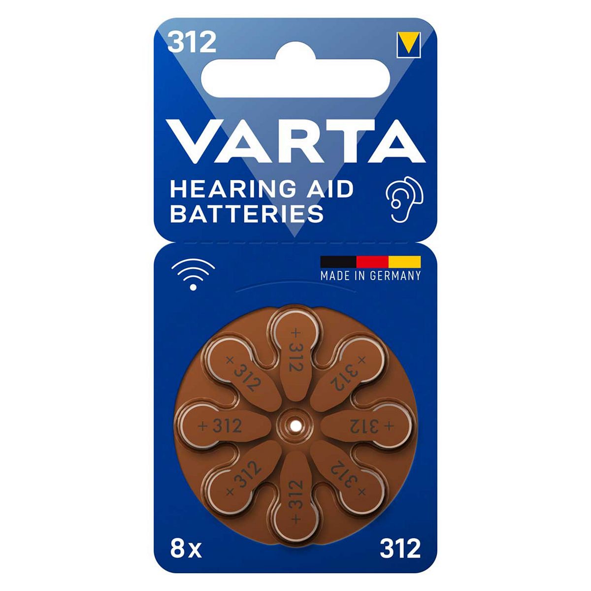 Varta Hearing Aid Batteries 312 Pack Of 8