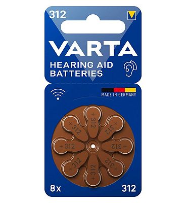 VARTA Hearing Aid Batteries 312 pack of 8