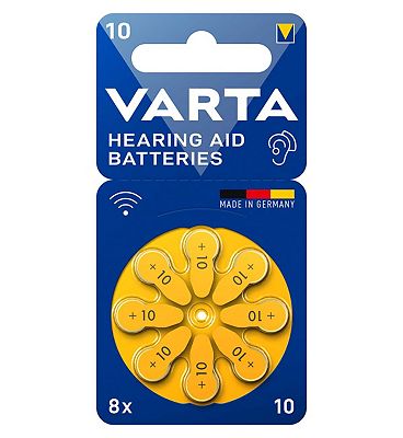 VARTA Hearing Aid Batteries 10 pack of 8