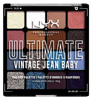 NYX Professional Makeup Ultimate Shadow Palette Vegan 16-Pan - Vintage Jean Baby