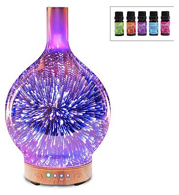 Rio Ella Aroma Diffuser Humidifier & Night-Light & Oil Pack