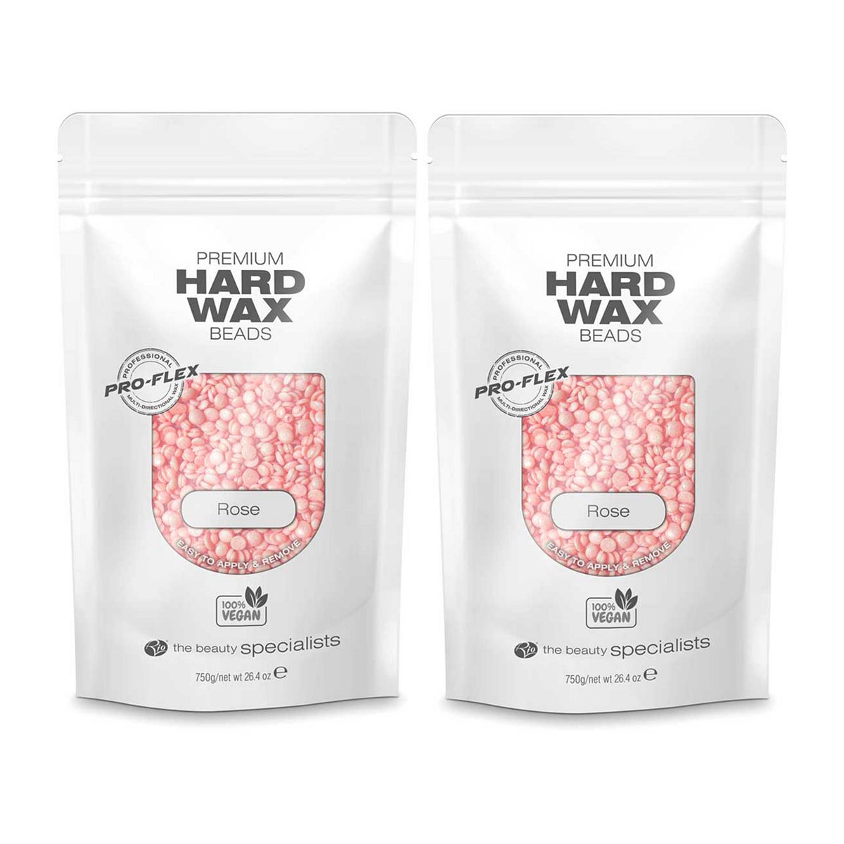 RIO Premium Hard Wax Beads Vegan Rose - Pack Of 2
