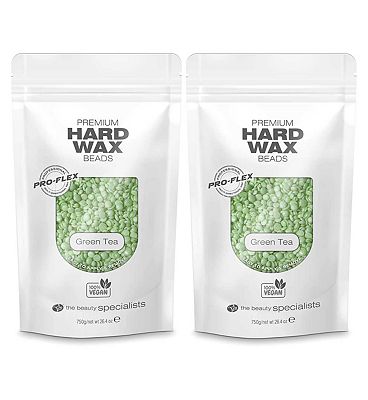 Rio Premium Hard Wax Beads Vegan Green Tea - Pack of 2