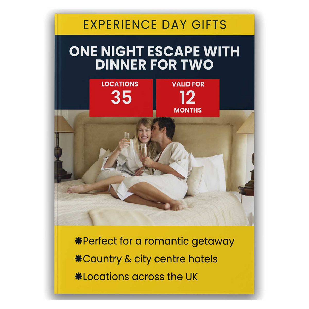 Activity Superstore One Night Escape With Dinner For Two Gift Experience