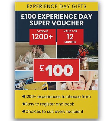 Activity Superstore 100 Pound Experience Day Super Voucher