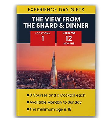 Activity Superstore The View from The Shard & Dinner Gift Experience