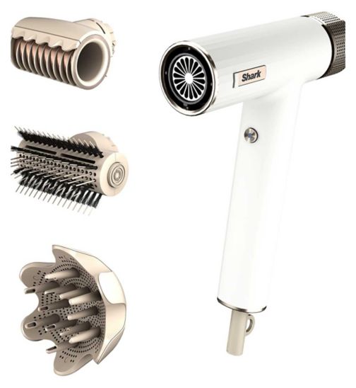 Shark SpeedStyle RapidGloss Finisher & High-Velocity Hair Dryer for Curly & Coily Hair HD332UK