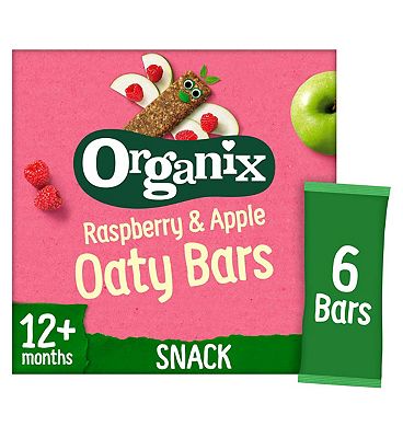 Organix Raspberry & Apple Soft Oaty Bars (6x23g)