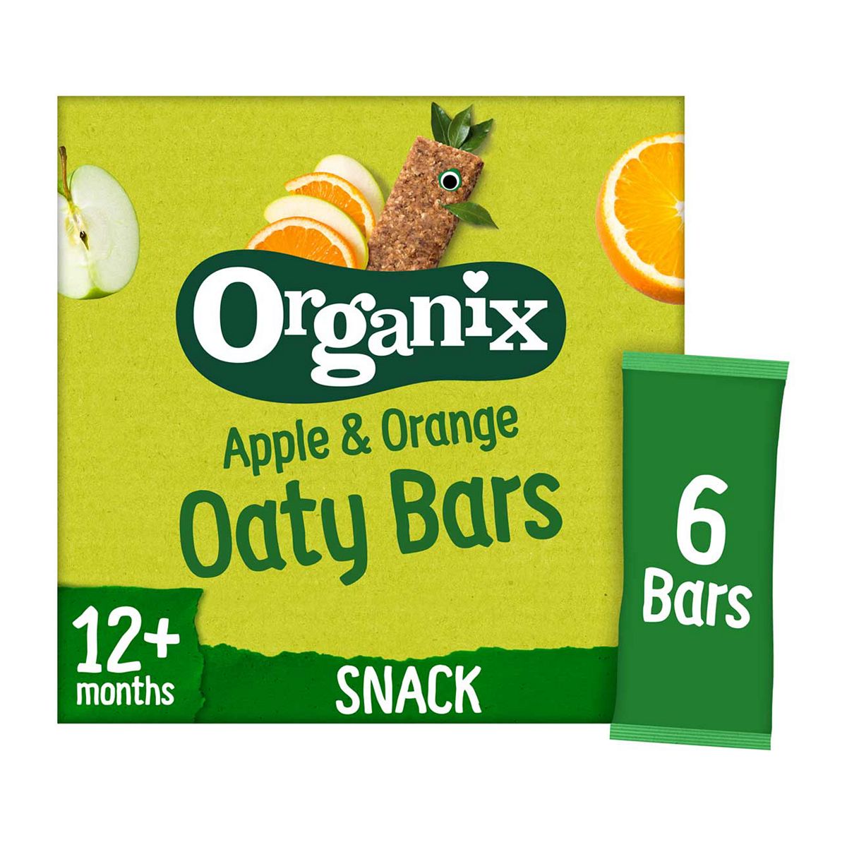 Organix Apple & Orange Soft Oaty Bars (6X23g)