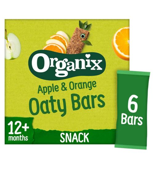 Organix Apple & Orange Soft Oaty Bars (6x23g)