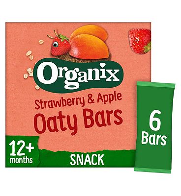 Organix Strawberry & Apple Soft Oaty Bars (6x23g)