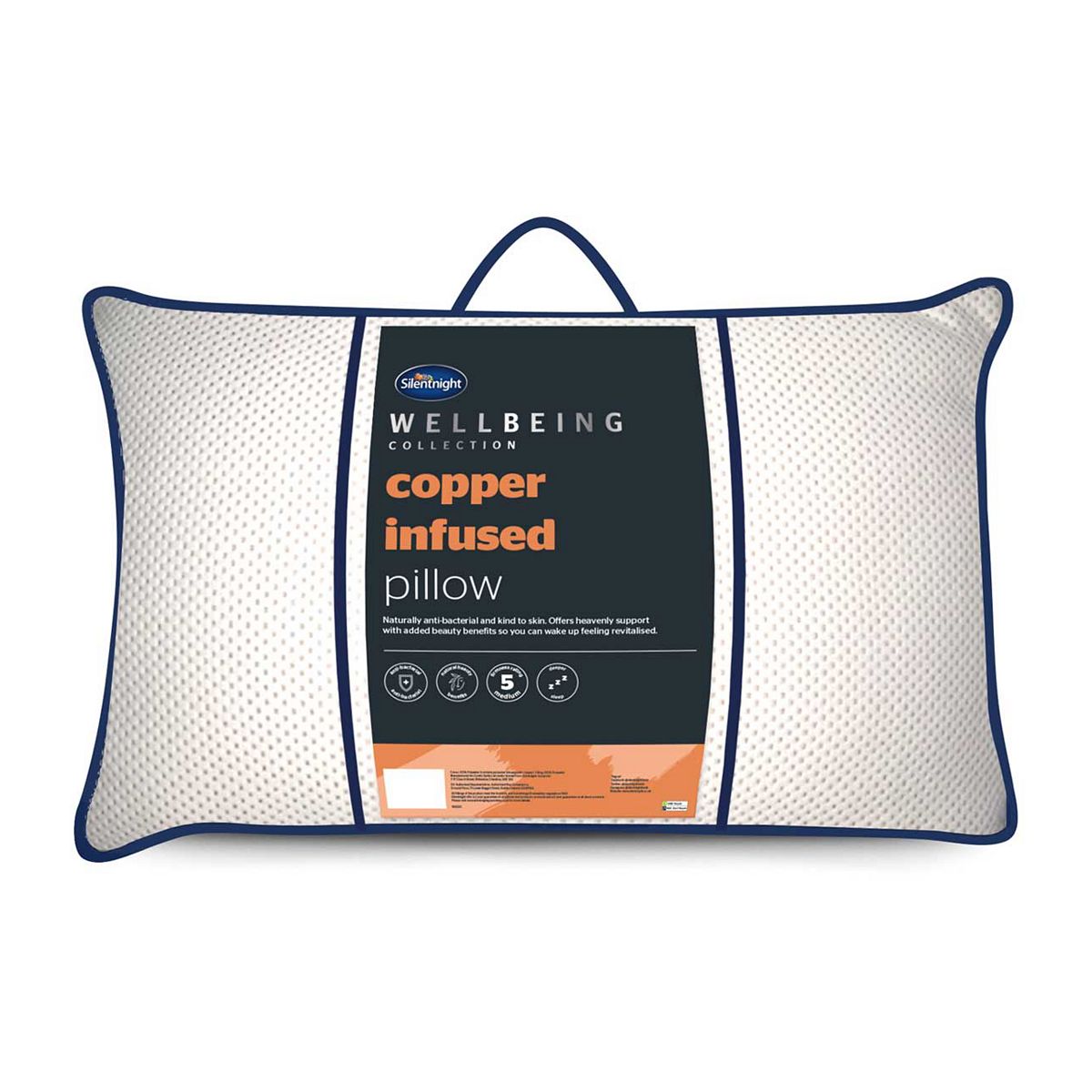 Silentnight Wellbeing Collection Copper Infused Pillow