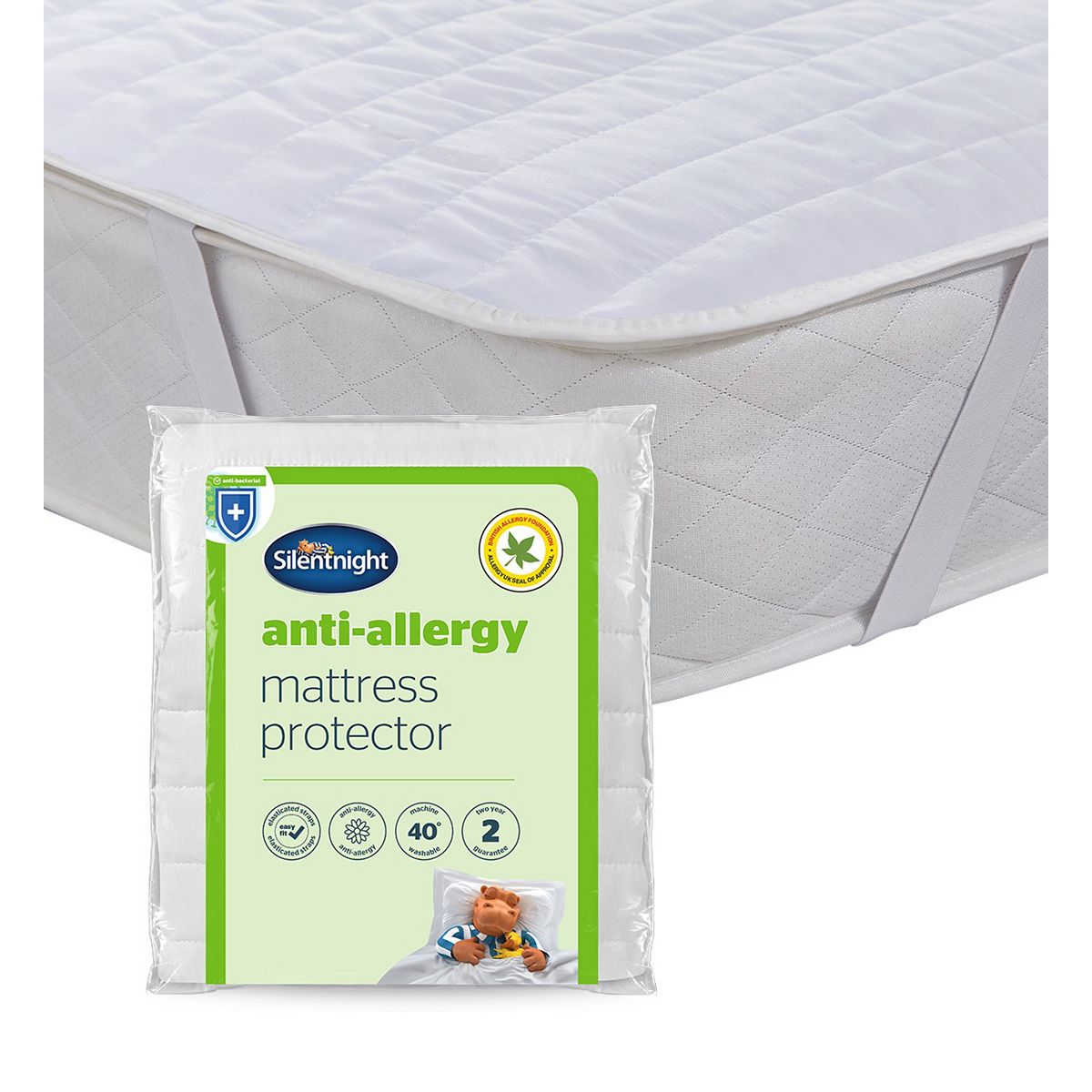 Silentnight Anti Allergy Mattress Protector - Double