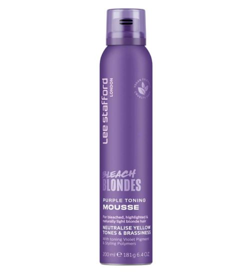 Lee Stafford Bleach Blondes Purple Toning Toning Mousse 200ml