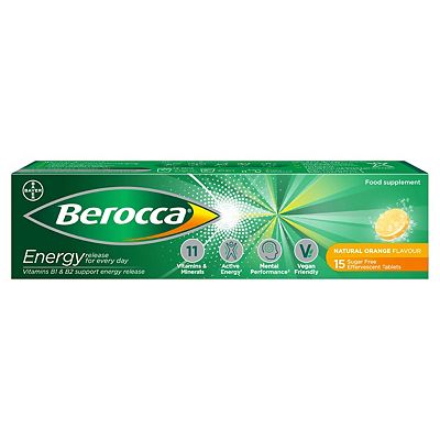 Berocca Orange Energy Vitamin - 15 Tablets