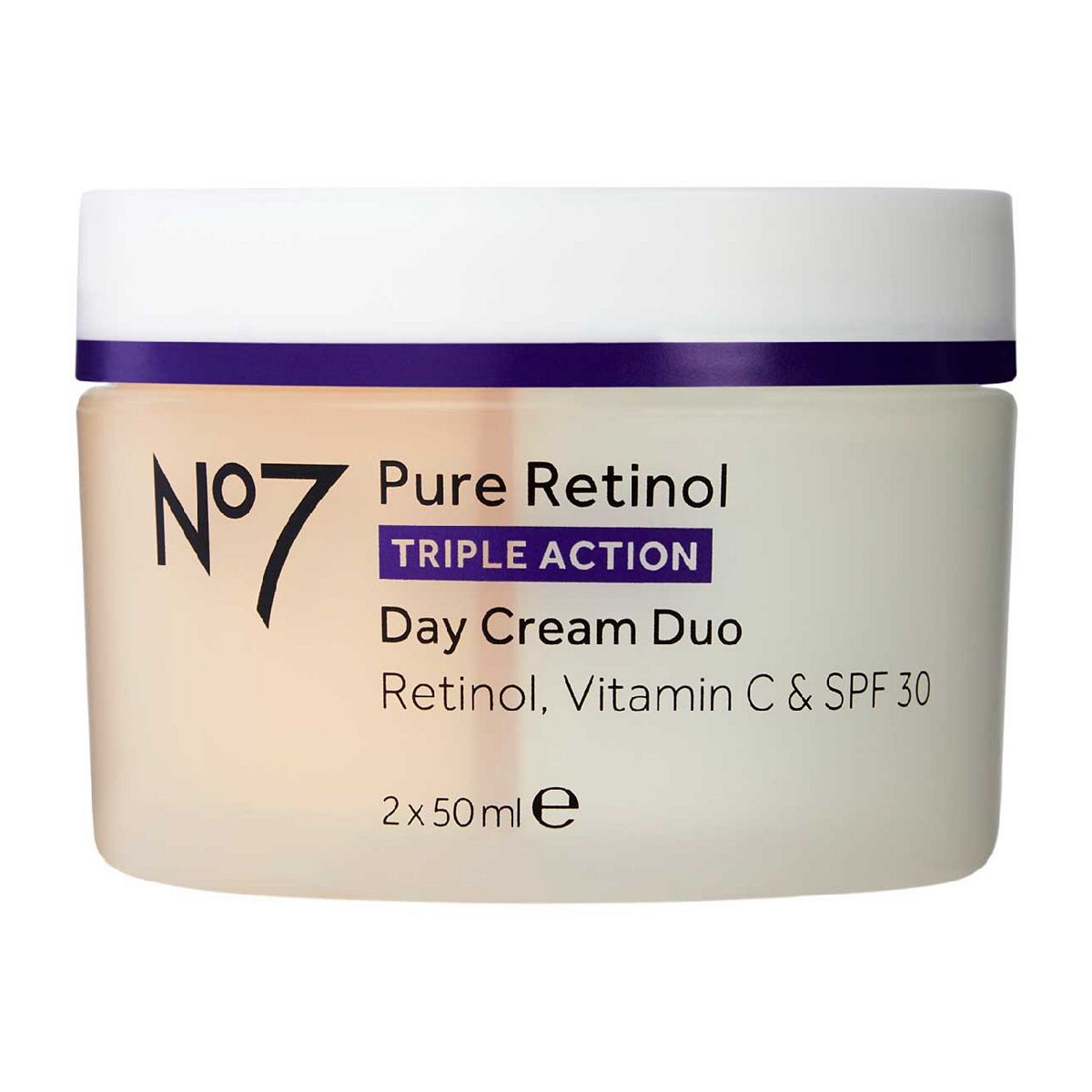 No7 Pure Retinol, Vitamin C & Spf 30 Day Cream Duo 2X50ml