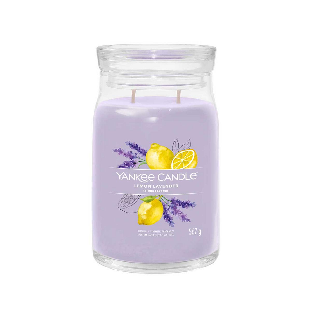 Yankee Candle Signature Large Jar Candle Lemon Lavender 567G