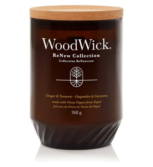 Woodwick Renew Candle Ginger Tumeric - Large