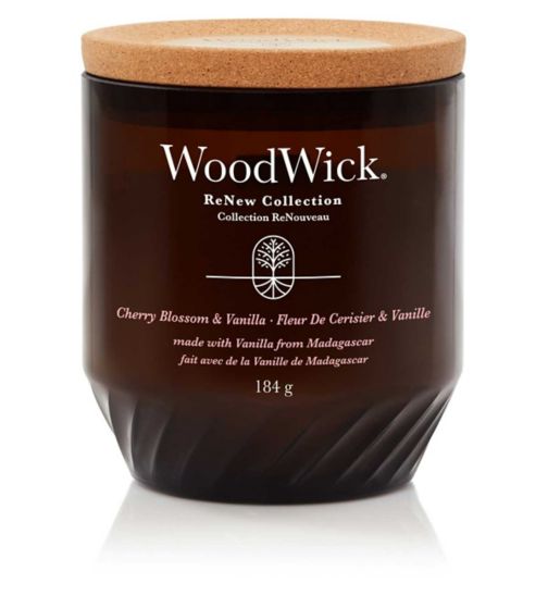 Woodwick Renew Candle Cherry Blossom Vanilla - Medium