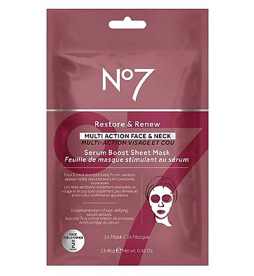 No7 R&R MA serum boost sheet mask 23g